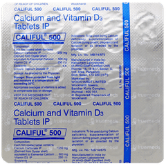 Califul 500 Mg/250Iu Tablet 15