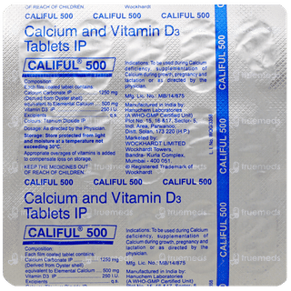 Califul 500 Mg/250Iu Tablet 15