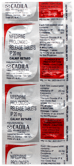 Calnif Retard Tablet 10 Calnif Retard Tablet 10