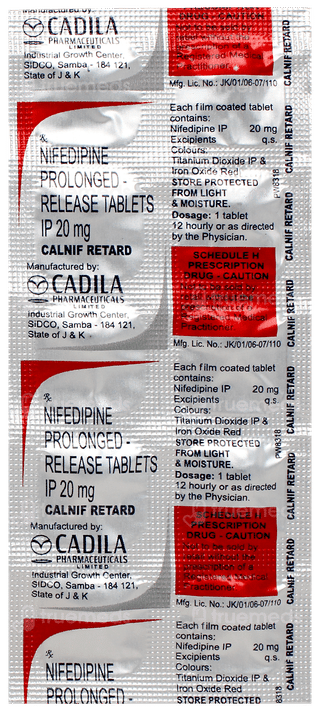 Calnif Retard Tablet 10