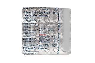 Calonat D3 500 Mg/1000 IU Tablet 15