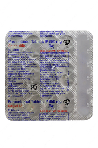 Calpol 650 Tablet 15