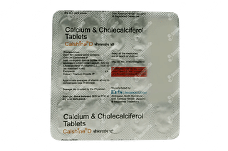 Calshine D 500 Mg/1000 IU Tablet 15