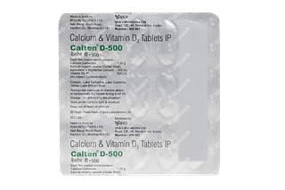 Calten D 500 Mg/500iu Tablet 15