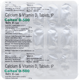 Calten D 500 Tablet 15