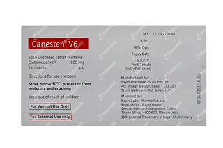 Canesten V6 100 MG Tablet 6