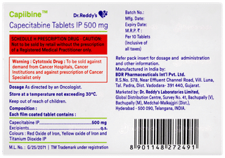 Capiibine 500mg Tablet 10