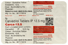 Carca 12.5 Tablet 15 Carca 12.5 Tablet 15