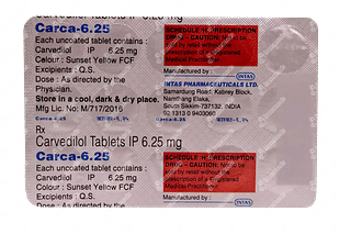 Carca 6.25 MG Tablet 15