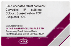 Carca 6.25 Tablet 15 Carca 6.25 Tablet 15