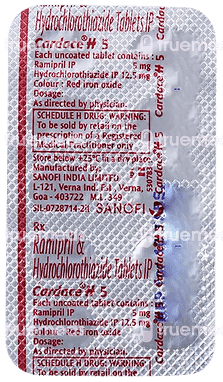 Cardace H 5 Tablet 10