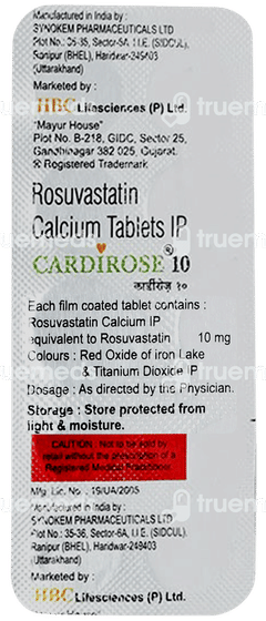 Cardirose 10 Tablet 10 Cardirose 10 Tablet 10