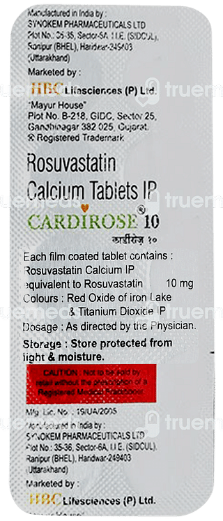 Cardirose 10 MG Tablet 10