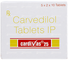 Cardivas 25 Tablet 10 Cardivas 25 Tablet 10