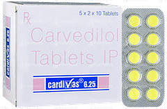 Cardivas 6.25 Tablet 10