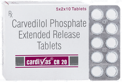 Cardivas Cr 20 Tablet 10