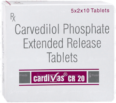 Cardivas Cr 20 Tablet 10