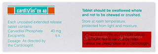 Cardivas Cr 40 Tablet 10