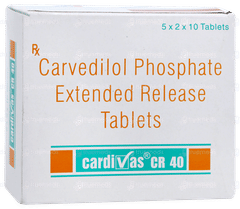 Cardivas Cr 40 Tablet 10