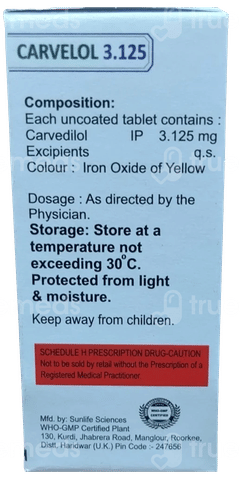 Carelol 3.125 Tablet 10 Carelol 3.125 Tablet 10