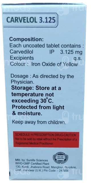 Carelol 3.125 Tablet 10