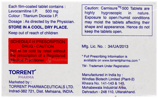 Carnisure 500 Tablet 10