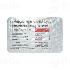 Carryl M Sr 60/500 MG Tablet 10 Carryl M Sr 60/500 MG Tablet 10
