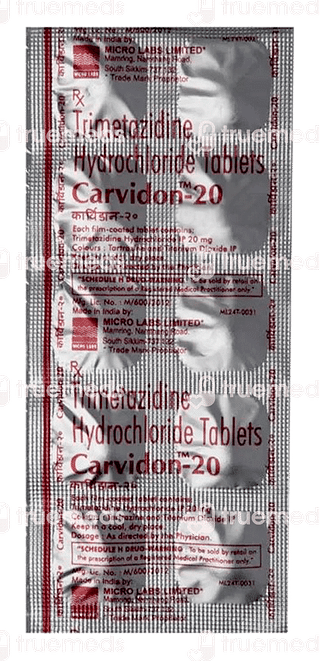 Carvidon 20 MG Tablet 10