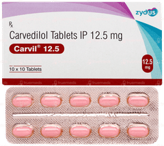 Carvil 12.5 Tablet 10 Carvil 12.5 Tablet 10