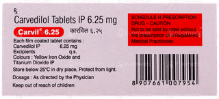 Carvil 6.25 Tablet 10