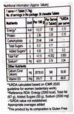 Cc 74 Chewable Tablet 30