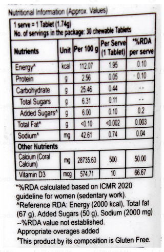 Cc 74 Chewable Tablet 30