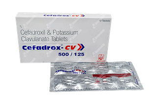 Cefadrox Cv 500/125 MG Tablet 10