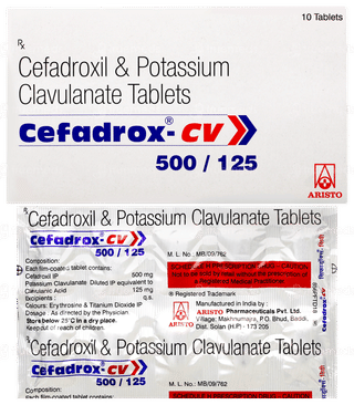 Cefadrox Cv 500/125 Tablet 10