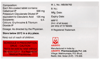 Cefadrox Cv 500/125 Tablet 10