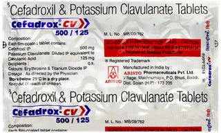 Cefadrox Cv 500/125 Tablet 10