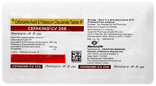 Cefakind Cv 250 Tablet 10