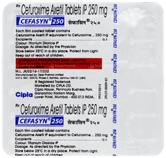 Cefasyn 250 Tablet 4 Cefasyn 250 Tablet 4