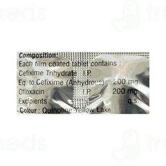 Cefaxet O 200/200 MG Tablet 10 Cefaxet O 200/200 MG Tablet 10