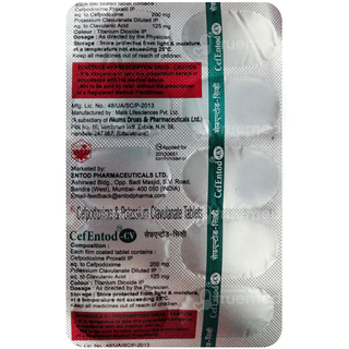Cefentod Cv Tablet 10
