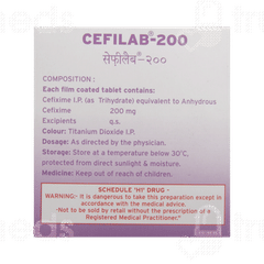 Cefilab 200 Tablet 10 Cefilab 200 Tablet 10