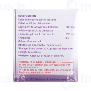 Cefilab Az 200/250 MG Tablet 10
