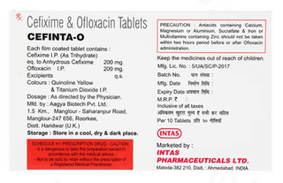 Cefinta O Tablet 10