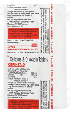 Cefinta O Tablet 10