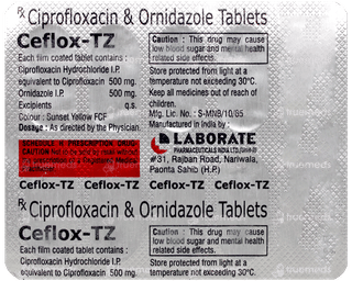 Ceflox Tz Tablet 10