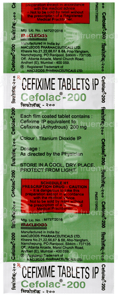 Cefolac 200 Tablet 10