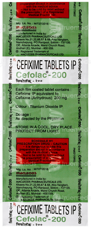 Cefolac 200 Tablet 10