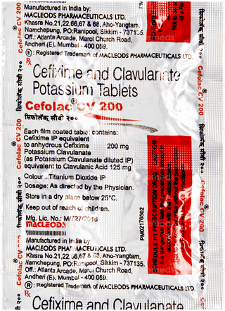 Cefolac Cv 200 Tablet 4