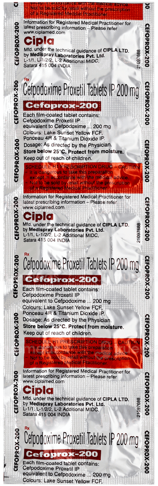 Cefoprox 200 Tablet 10