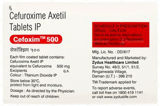 Cefoxim 500 Tablet 10